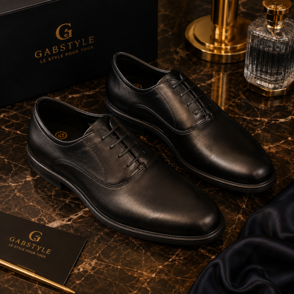 Derbies Homme en Cuir Premium – Chaussures de Ville Élégantes | GabStyle Gabon