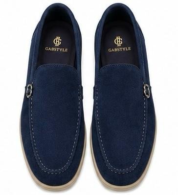 Mocassins Homme bleu marine en Daim Premium – Chaussures Casual Chic | GabStyle Gabon – Image 5