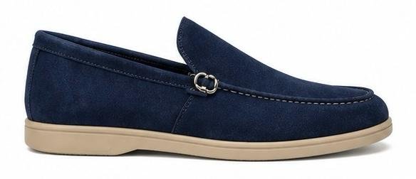 Mocassins Homme bleu marine en Daim Premium – Chaussures Casual Chic | GabStyle Gabon – Image 3