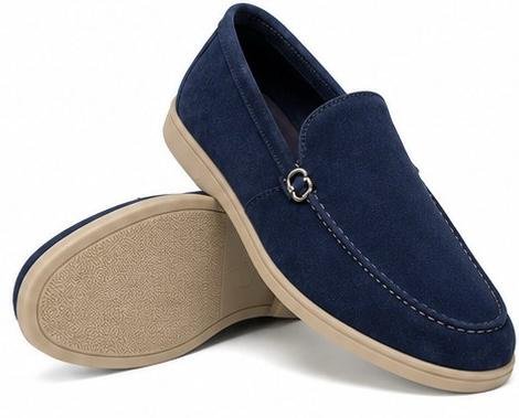 Mocassins Homme bleu marine en Daim Premium – Chaussures Casual Chic | GabStyle Gabon – Image 7