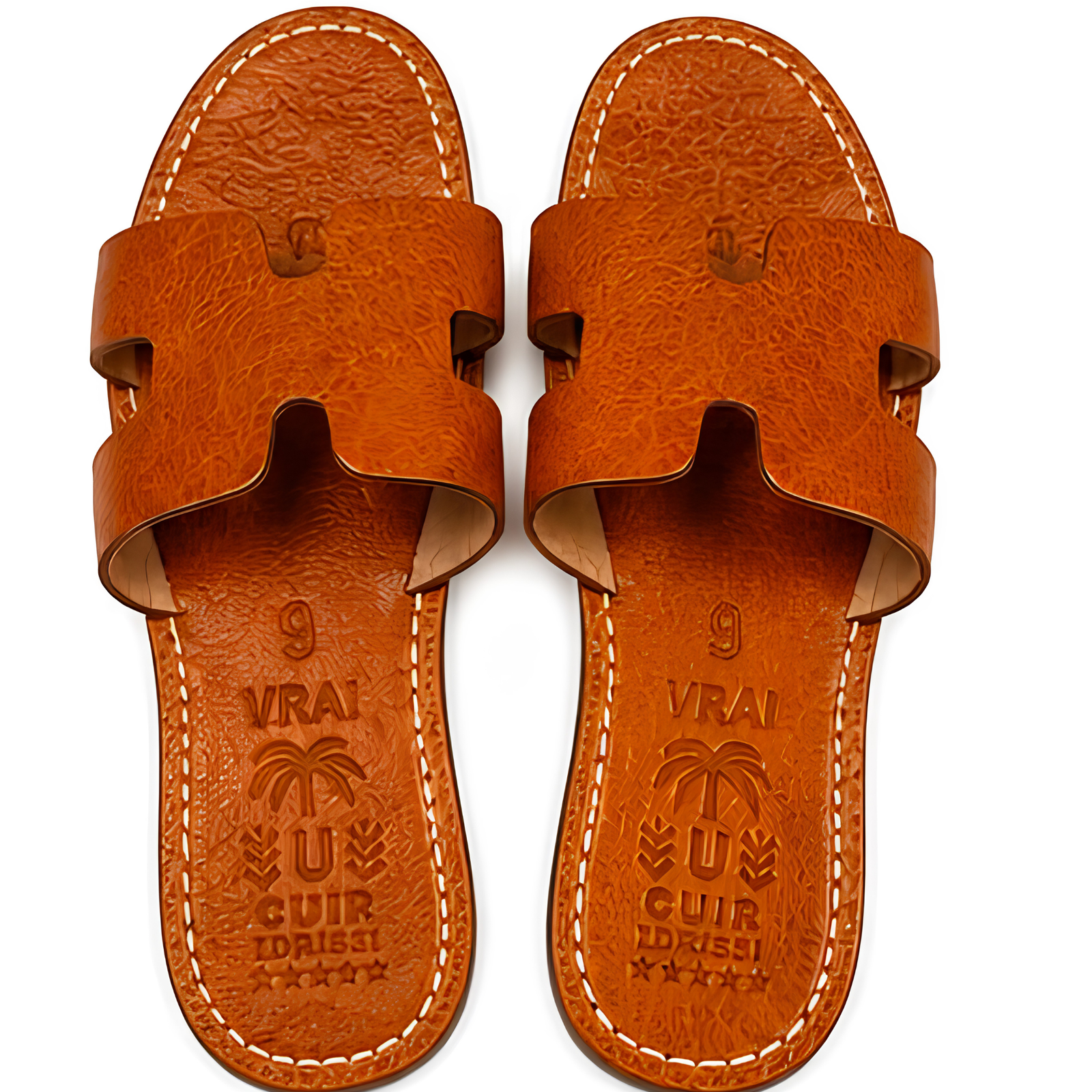 Babouche femme en cuir marron – Élégance et confort | GabStyle – Image 2