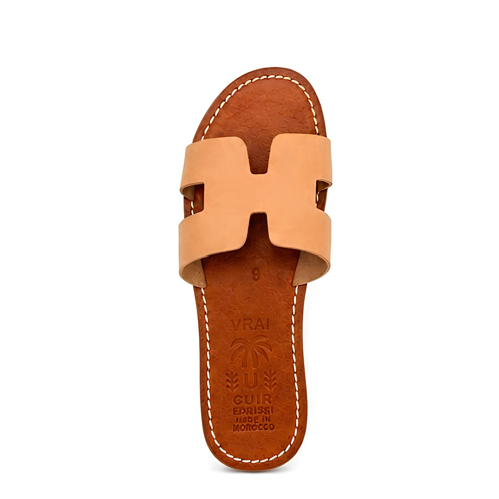 Babouche femme en cuir beige – Élégance et confort au quotidien – Image 2
